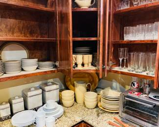 kitchen stuff! Pottery Barn and Mikasa