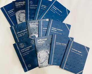 vintage coins, both American and Panamanian, lots of silver