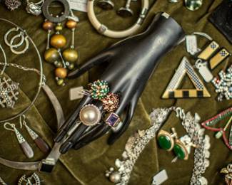 Gold, Sterling Silver and precious stones 