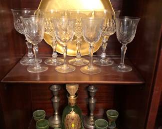 Stemware, Italian Wine Decanter and Glasses 