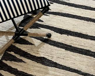 Afghan veggie dye, hand tufted wool rug which was purchased this year for $5800