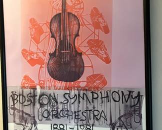 ROBERT RAUSCHENBERG (AMERICAN, 1925–2008) BOSTON SYMPHONY ORCHESTRA 1881-1981/100TH ANNIVERSARY SIGNED POSTER