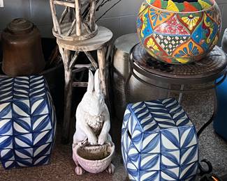 Ceramic outdoor pieces 