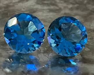 Huge London blue topaz stones