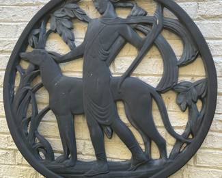 Art Deco wall plaque