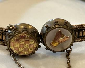 Victorian gold filled bypass bracelet 