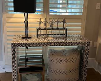 Moroccan Bone inlay console!!