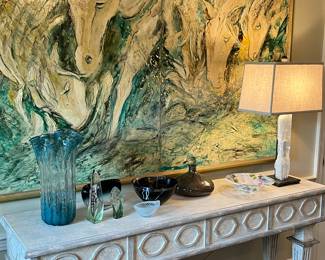 Custom finished console 