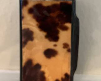 Antique English tortoise snuff box 