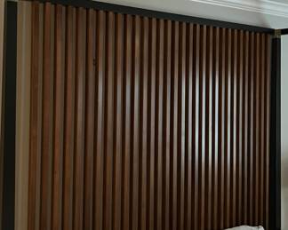 Massive king mahogany and brass bed purchased in August of this year!  $8800 by CARACOLE