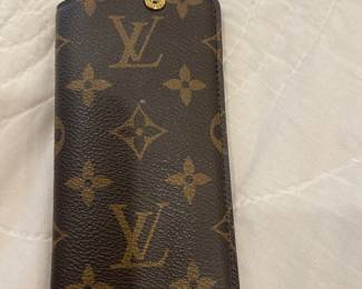 LV MONOGRAM POUCHES SUNGLASSES CASE WITH SNAP HOOK