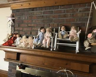 dolls mantel
