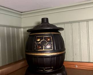 1960's McCoy Pottery Pot Belly Stove