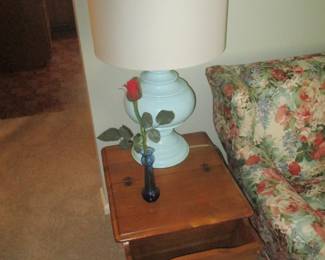 Lamp and table