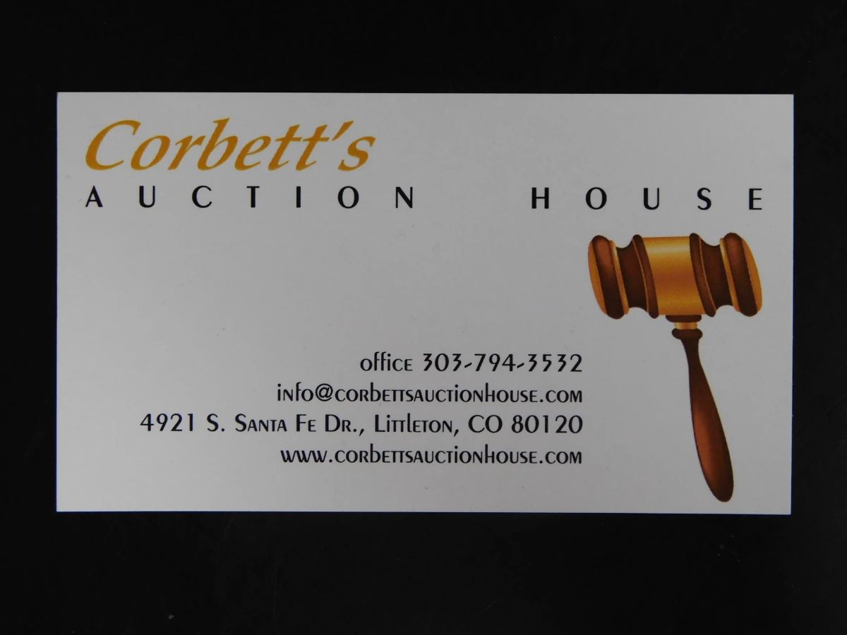 Corbett's Auction House 102923 in Littleton, CO starts on 10/29/2023