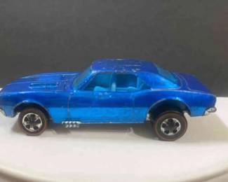1967 Custom Camaro Blue Interior Redline Hotwheels