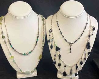 Beaded and Stone Costume Necklaces