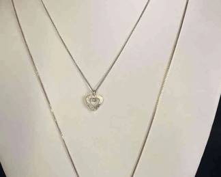 Sterling Heart Pendants