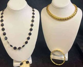 Trifari Omega Collar Necklace Matching Bracelet And More