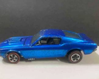 1968 Custom Mustang Black Interior Redline Hotwheels