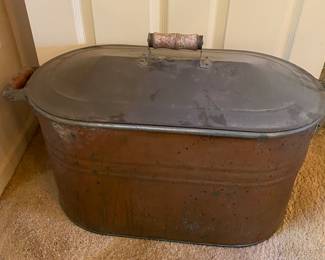 Copper tub.