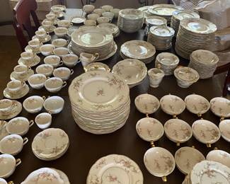 The largest collection of Haviland Rosalinde china I have ever seen!