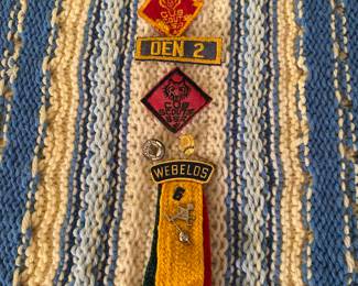 Boy Scout pins.