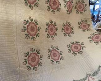 Super amazing needlepoint quilt.