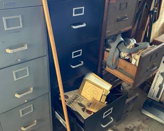 These file cabinets are full of old ephemera.