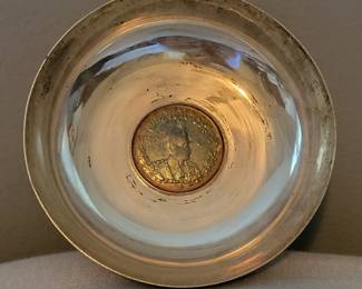 rare iranian coin bowl
