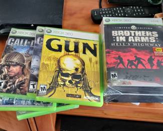 XBox 360 games (more not pictured)