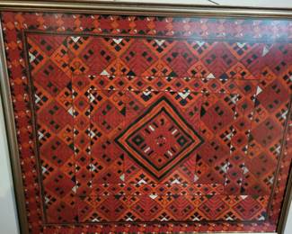 Morroccan knitted table topper