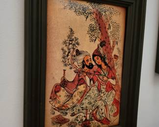 Persian painted leathers