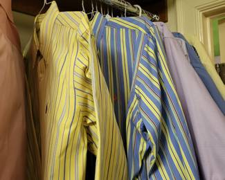 Closet full of new and like new polo shirts