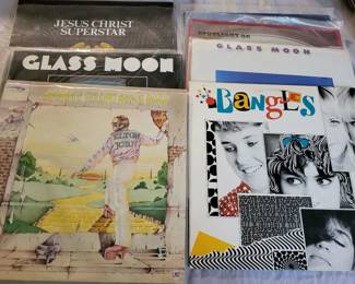Vinyl records (elton john , bangles jethro tull , and more not pictured)