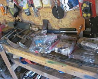 Clamps, Drill Bits, Hatchets,