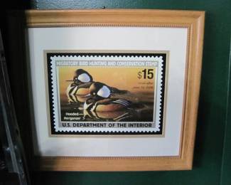 Duck Stamp Framed Artwork