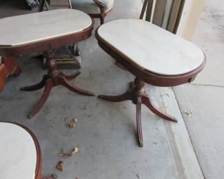 Matching Marble Top Duncan Lamp Tables