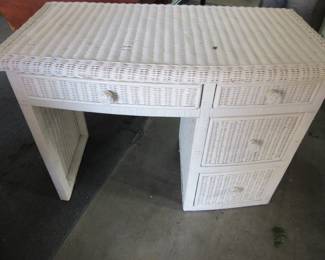 Wicker Desk