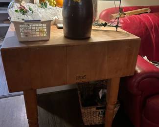 Beautiful Butcher Block Table “Boos Block”