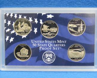 Lot 15. 2005 United States Mint State Quarter Proof Set