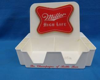 Lot 275. 1954 Miller High Life napkin and tableware holder