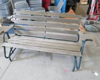 Lot 246. 82" gliding bench