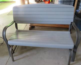 Lot 247. 49" gliding bench