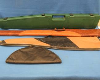 Lot 151. Three long gun cases and one handgun case