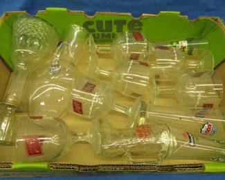 Lot 39. Schlitz glasses and more