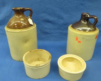 Lot 94. Four pieces of unmarked stoneware