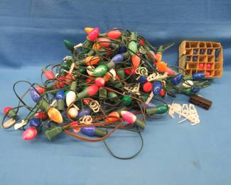 Lot 36. Two large boxes of Christmas lights