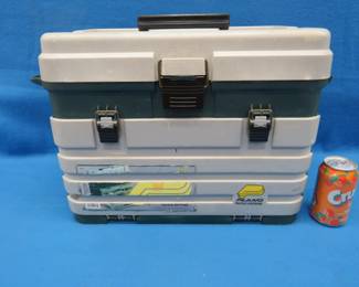 Lot 121. Plano 758 tacklebox with contents