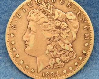 Lot 325. 1884 S Morgan silver dollar